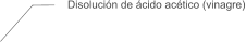 Disolución de ácido acético (vinagre)